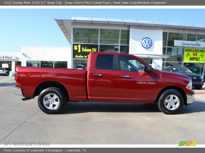 Deep Cherry Red Crystal Pearl / Dark Slate Gray/Medium Graystone 2012 Dodge Ram 1500 SLT Quad Cab