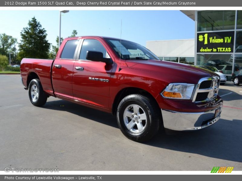 Deep Cherry Red Crystal Pearl / Dark Slate Gray/Medium Graystone 2012 Dodge Ram 1500 SLT Quad Cab