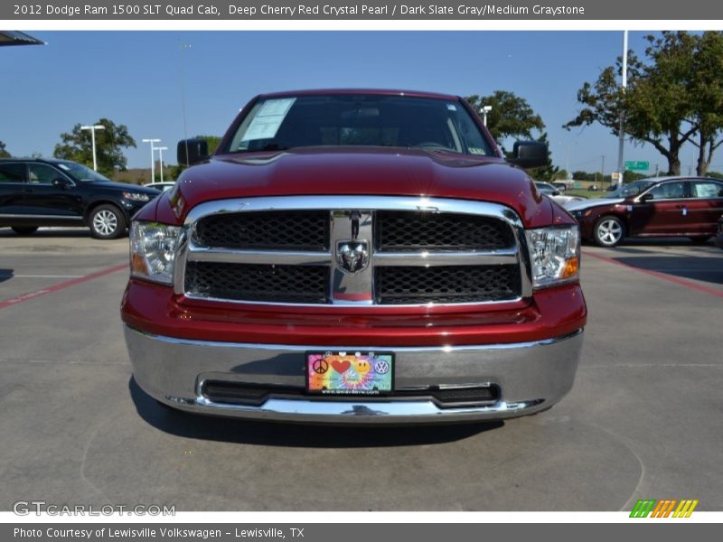 Deep Cherry Red Crystal Pearl / Dark Slate Gray/Medium Graystone 2012 Dodge Ram 1500 SLT Quad Cab