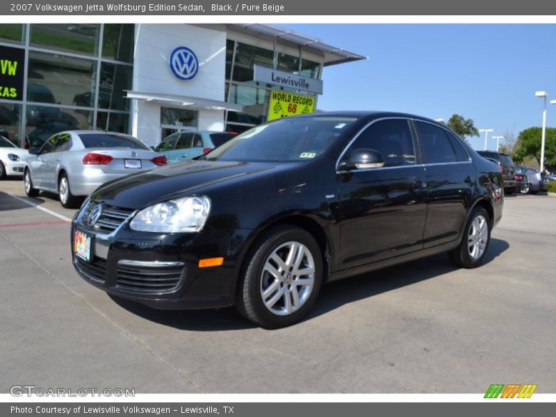 Black / Pure Beige 2007 Volkswagen Jetta Wolfsburg Edition Sedan