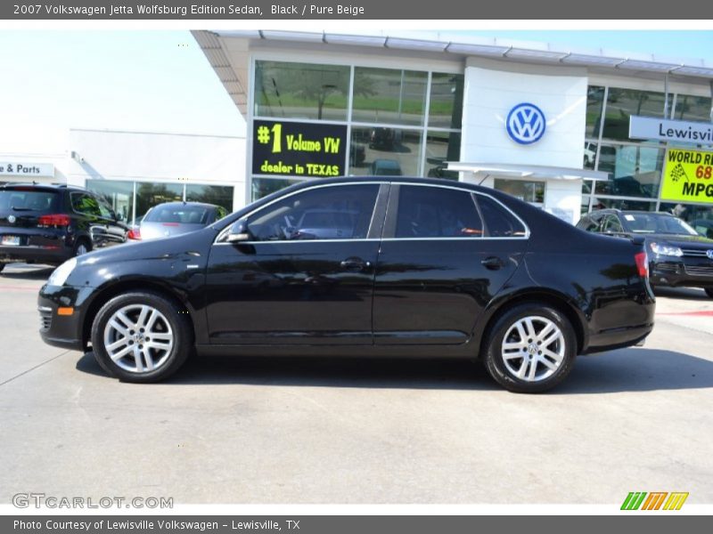Black / Pure Beige 2007 Volkswagen Jetta Wolfsburg Edition Sedan