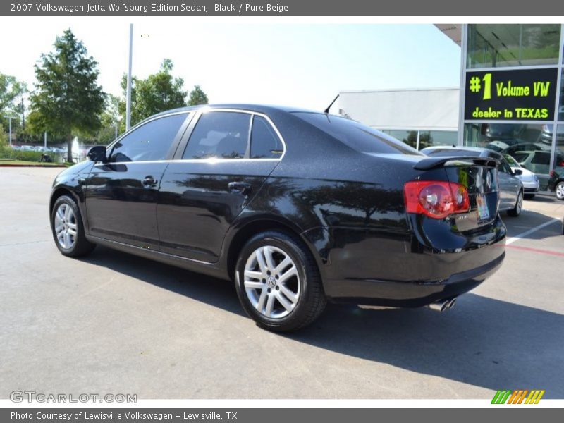 Black / Pure Beige 2007 Volkswagen Jetta Wolfsburg Edition Sedan