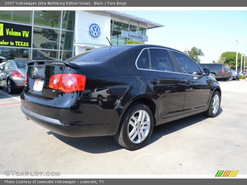 Black / Pure Beige 2007 Volkswagen Jetta Wolfsburg Edition Sedan
