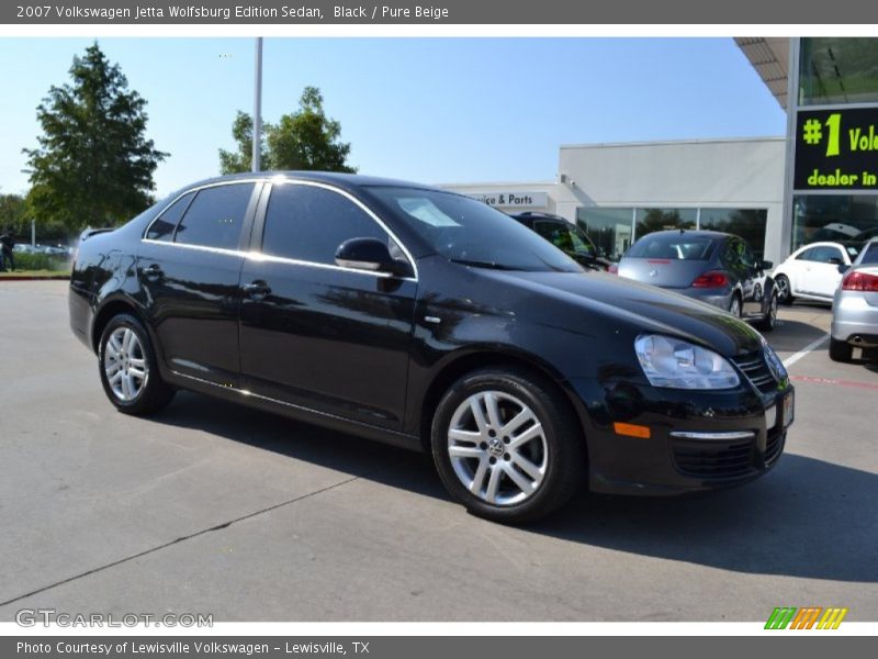Black / Pure Beige 2007 Volkswagen Jetta Wolfsburg Edition Sedan