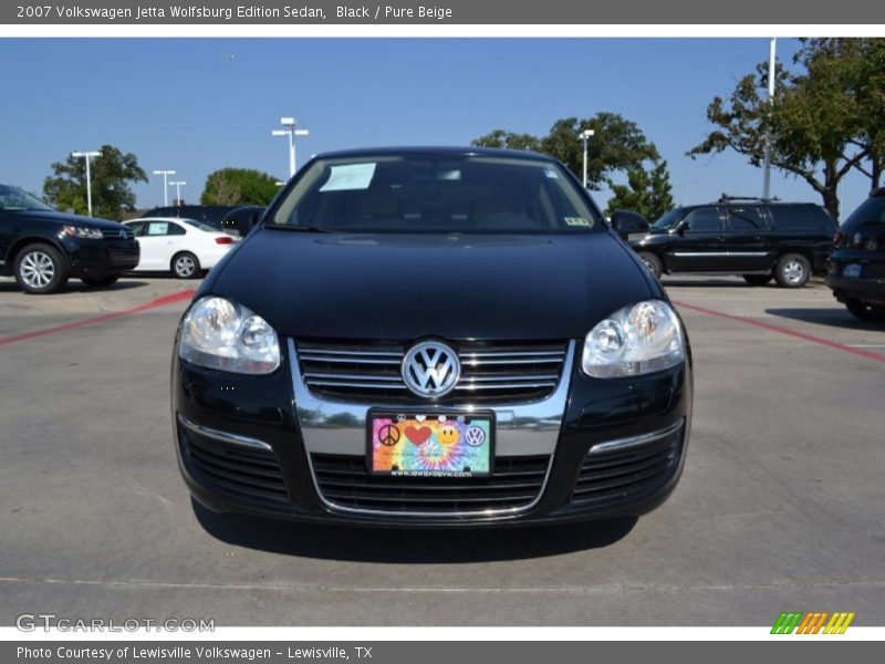 Black / Pure Beige 2007 Volkswagen Jetta Wolfsburg Edition Sedan