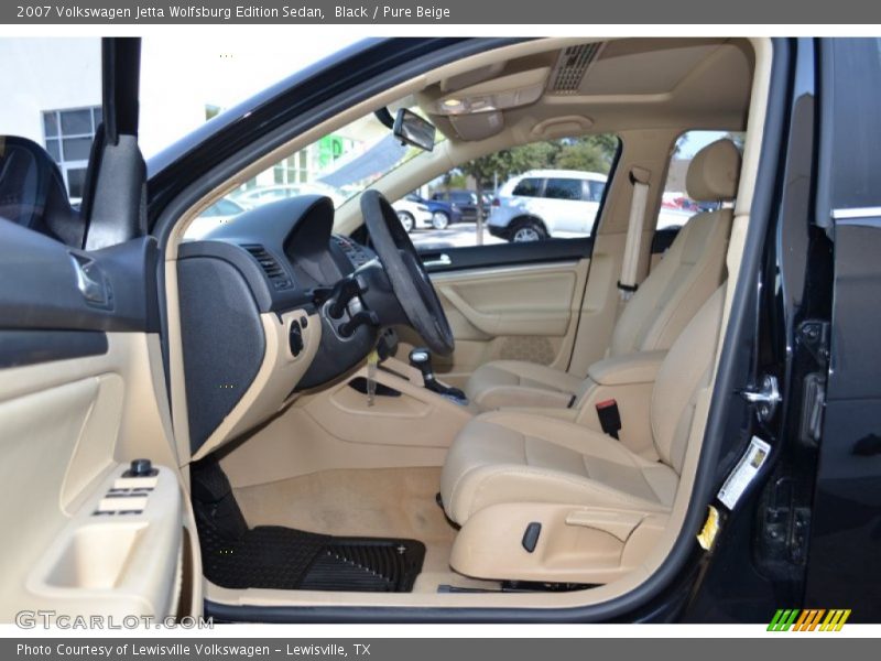 Black / Pure Beige 2007 Volkswagen Jetta Wolfsburg Edition Sedan