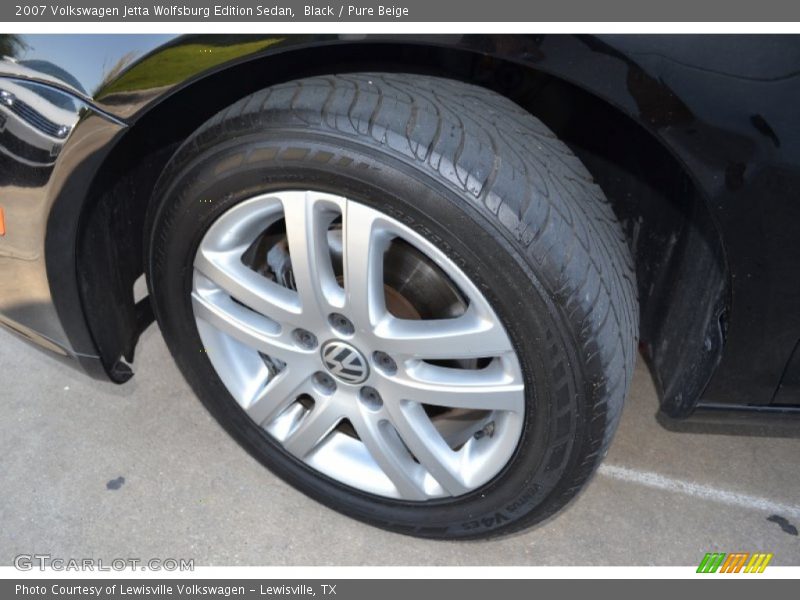 Black / Pure Beige 2007 Volkswagen Jetta Wolfsburg Edition Sedan