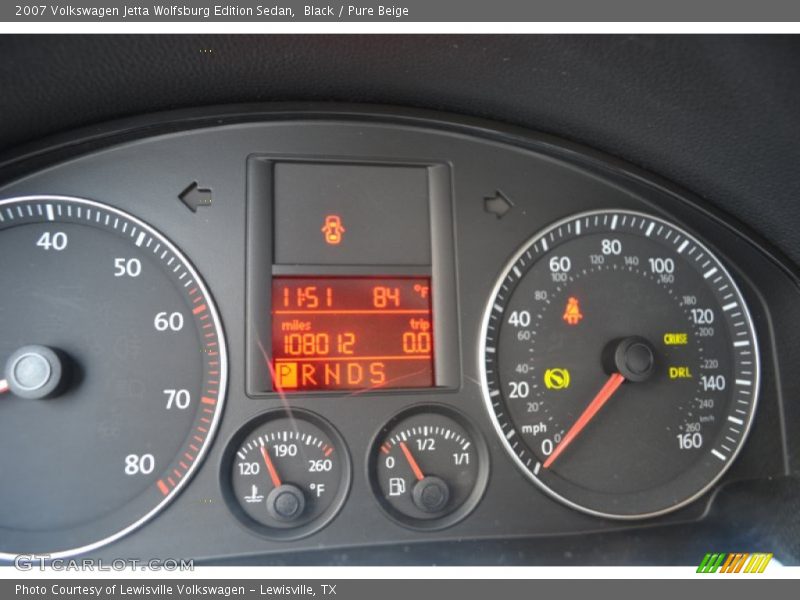 Black / Pure Beige 2007 Volkswagen Jetta Wolfsburg Edition Sedan