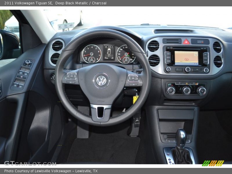 Deep Black Metallic / Charcoal 2011 Volkswagen Tiguan SE