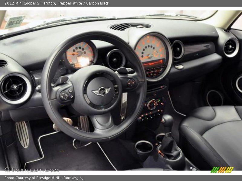 Pepper White / Carbon Black 2012 Mini Cooper S Hardtop