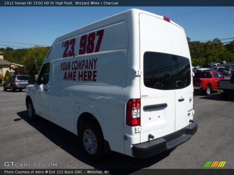 Blizzard White / Charcoal 2012 Nissan NV 2500 HD SV High Roof