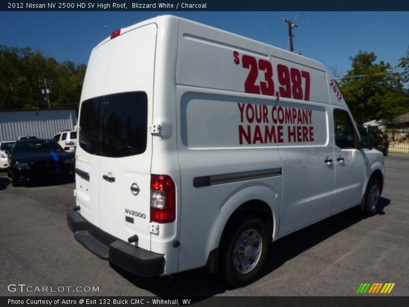 Blizzard White / Charcoal 2012 Nissan NV 2500 HD SV High Roof