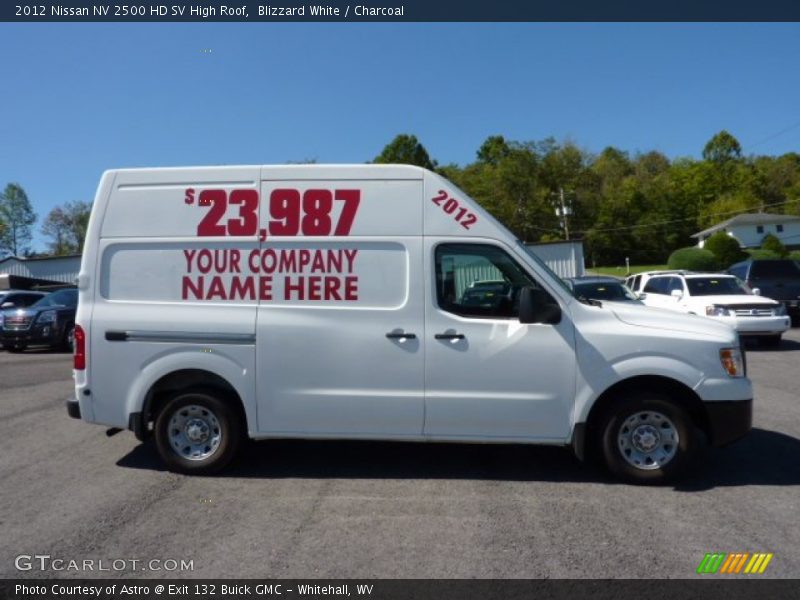 Blizzard White / Charcoal 2012 Nissan NV 2500 HD SV High Roof