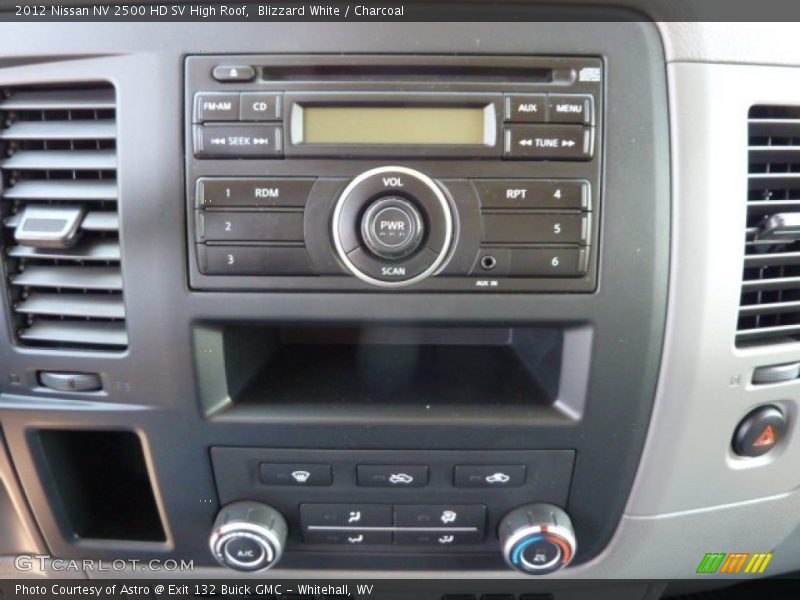 Blizzard White / Charcoal 2012 Nissan NV 2500 HD SV High Roof