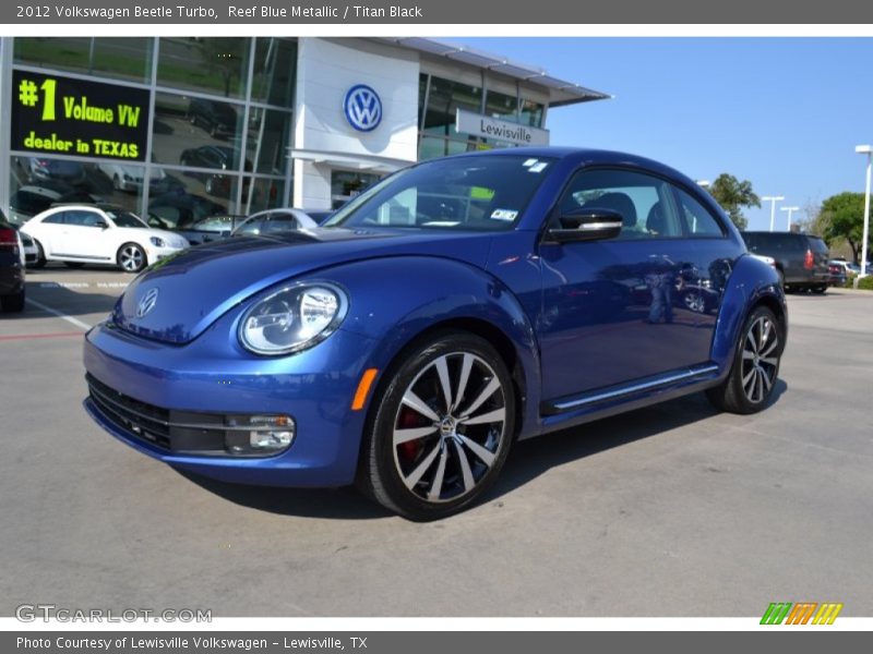 Reef Blue Metallic / Titan Black 2012 Volkswagen Beetle Turbo