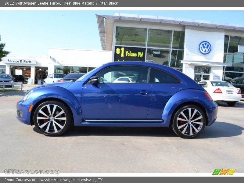 Reef Blue Metallic / Titan Black 2012 Volkswagen Beetle Turbo