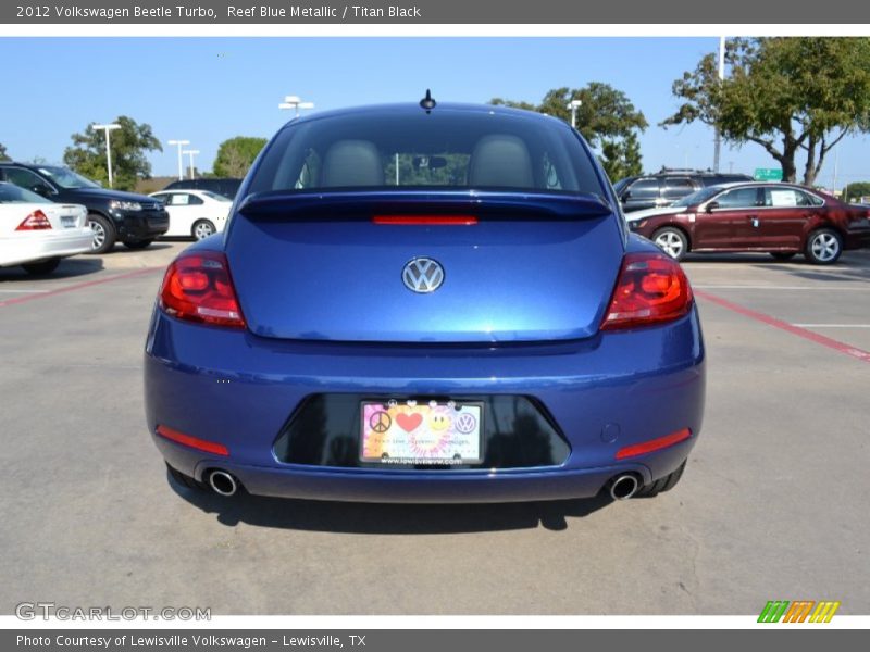 Reef Blue Metallic / Titan Black 2012 Volkswagen Beetle Turbo