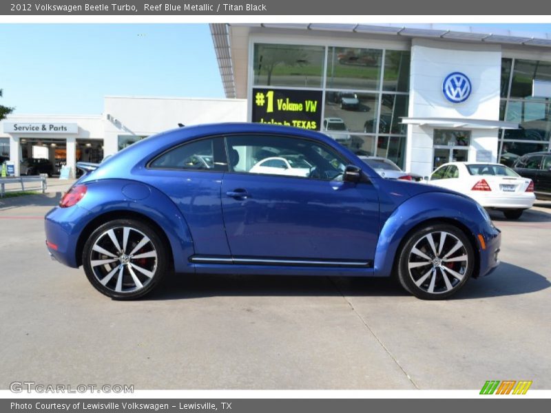Reef Blue Metallic / Titan Black 2012 Volkswagen Beetle Turbo