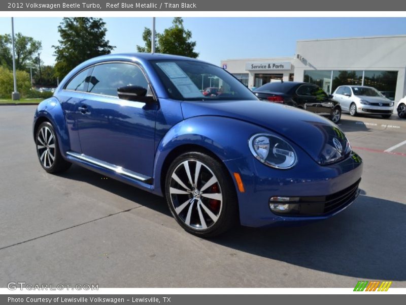 Reef Blue Metallic / Titan Black 2012 Volkswagen Beetle Turbo
