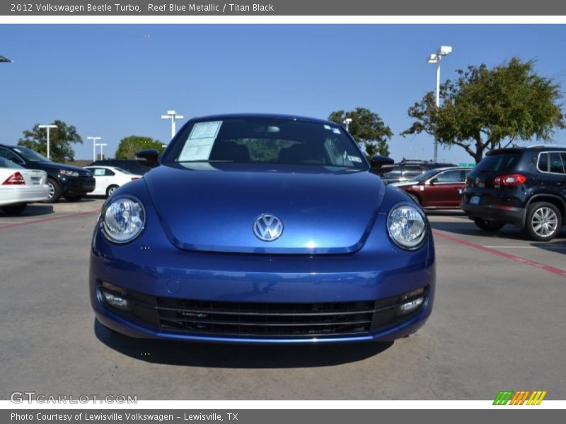 Reef Blue Metallic / Titan Black 2012 Volkswagen Beetle Turbo