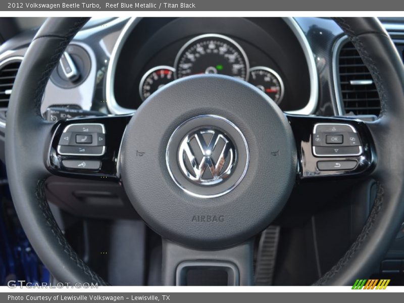 Reef Blue Metallic / Titan Black 2012 Volkswagen Beetle Turbo
