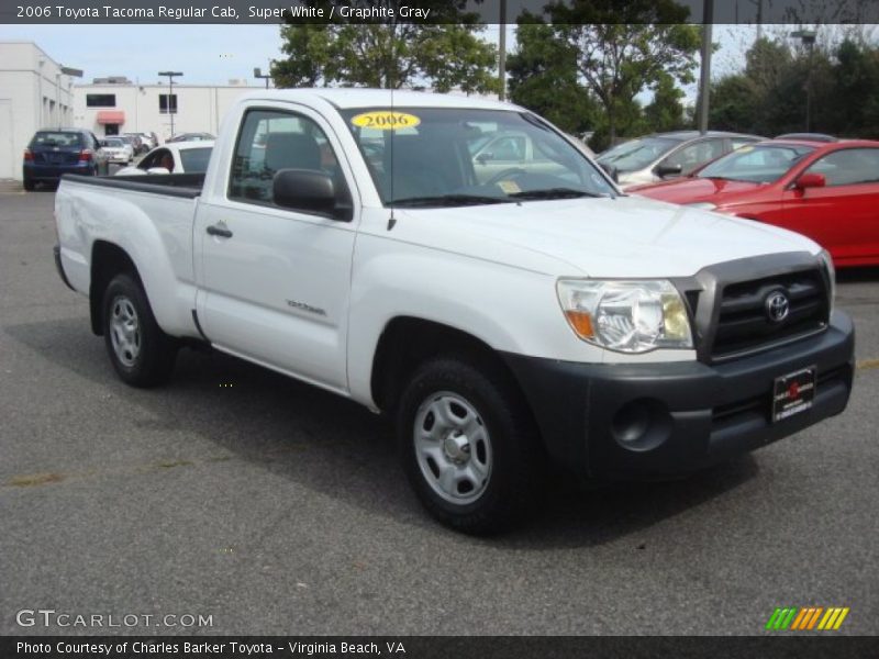 Super White / Graphite Gray 2006 Toyota Tacoma Regular Cab