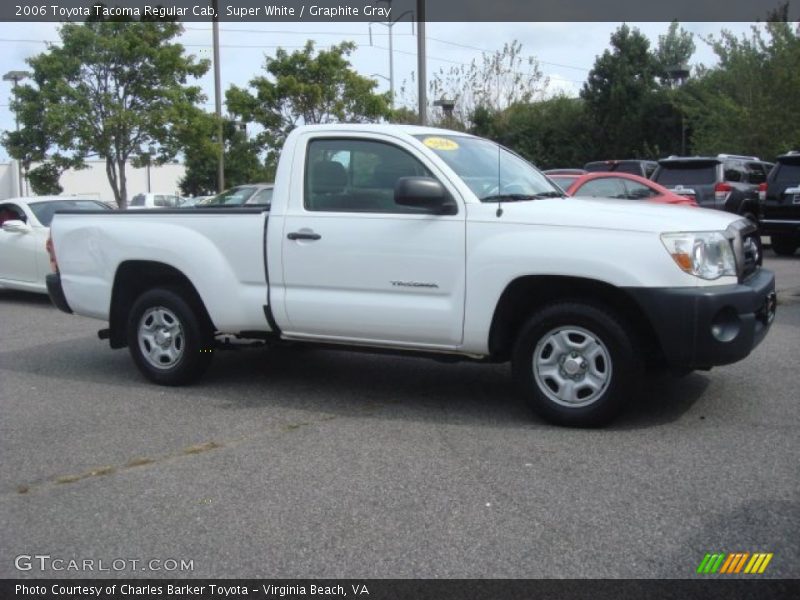 Super White / Graphite Gray 2006 Toyota Tacoma Regular Cab