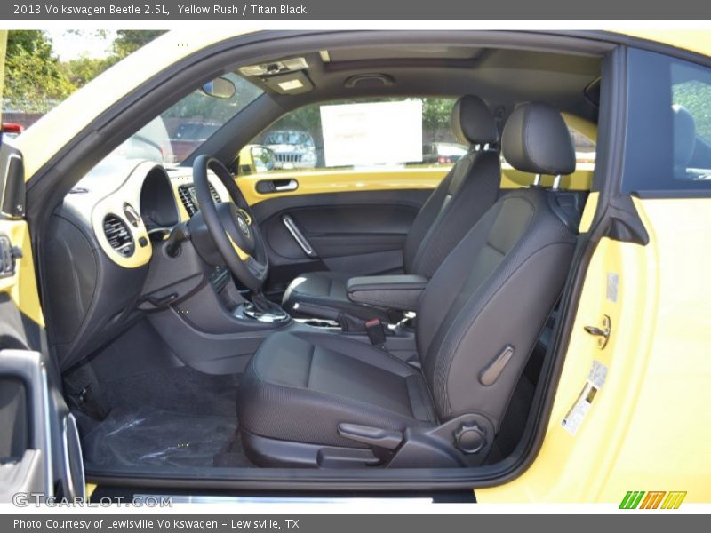 Yellow Rush / Titan Black 2013 Volkswagen Beetle 2.5L