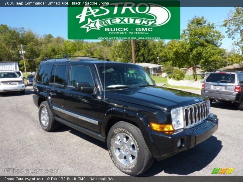 Black / Saddle Brown 2006 Jeep Commander Limited 4x4