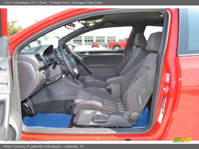Tornado Red / Interlagos Plaid Cloth 2013 Volkswagen GTI 2 Door
