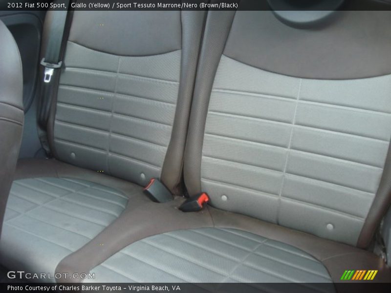 Giallo (Yellow) / Sport Tessuto Marrone/Nero (Brown/Black) 2012 Fiat 500 Sport