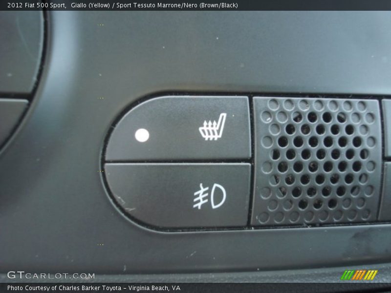 Giallo (Yellow) / Sport Tessuto Marrone/Nero (Brown/Black) 2012 Fiat 500 Sport