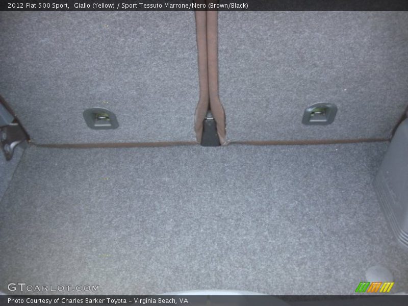 Giallo (Yellow) / Sport Tessuto Marrone/Nero (Brown/Black) 2012 Fiat 500 Sport