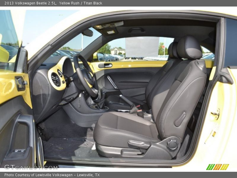 Yellow Rush / Titan Black 2013 Volkswagen Beetle 2.5L