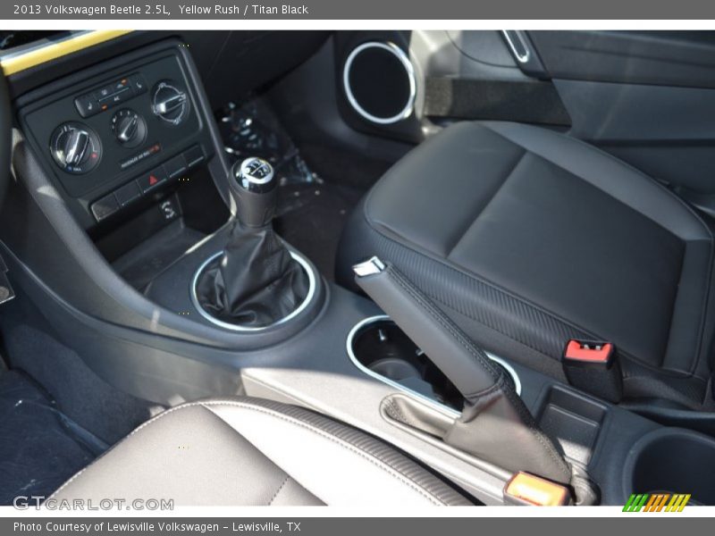 Yellow Rush / Titan Black 2013 Volkswagen Beetle 2.5L