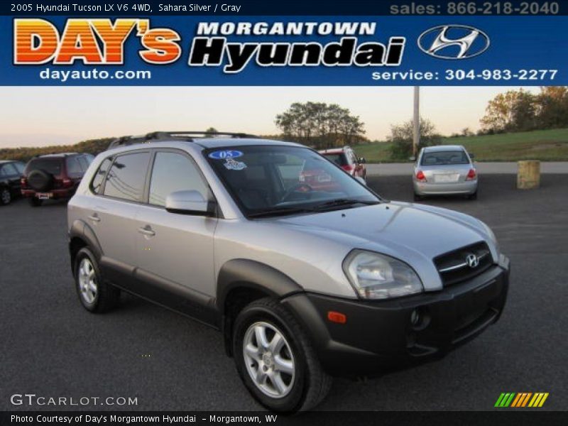 Sahara Silver / Gray 2005 Hyundai Tucson LX V6 4WD