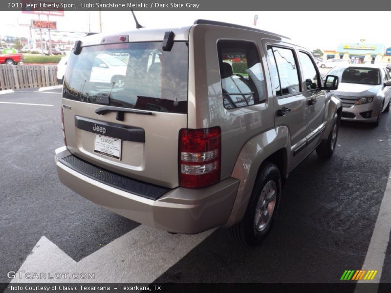 Light Sandstone Metallic / Dark Slate Gray 2011 Jeep Liberty Sport