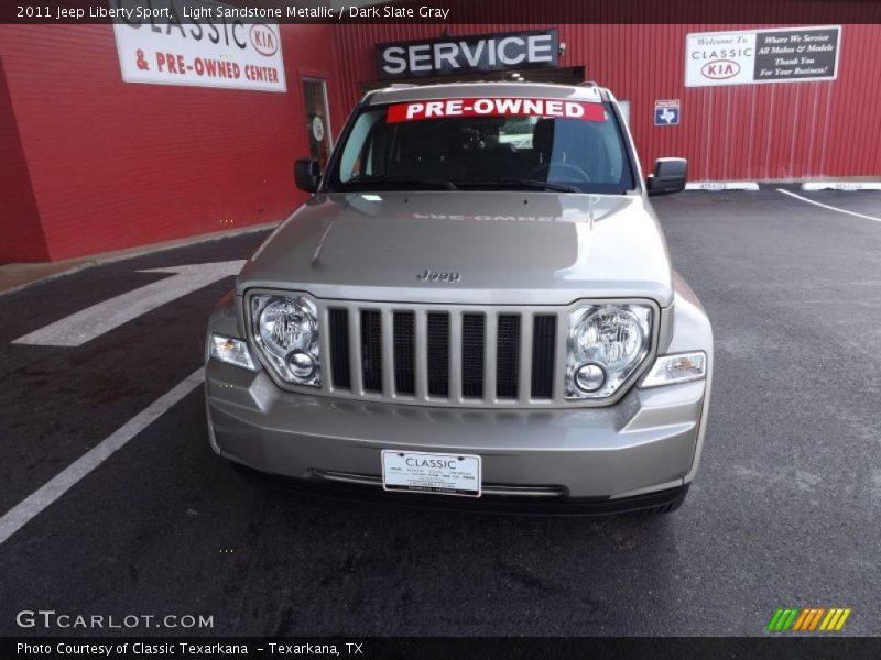 Light Sandstone Metallic / Dark Slate Gray 2011 Jeep Liberty Sport
