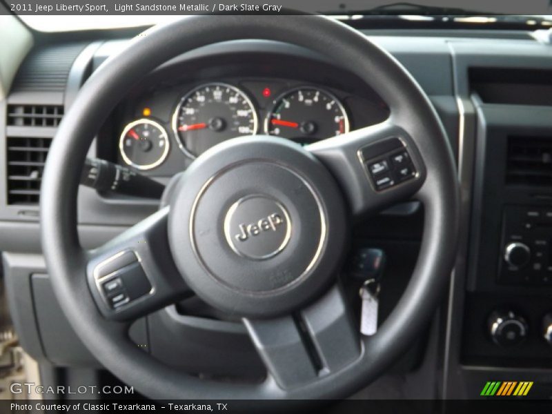 Light Sandstone Metallic / Dark Slate Gray 2011 Jeep Liberty Sport