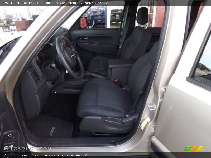 Light Sandstone Metallic / Dark Slate Gray 2011 Jeep Liberty Sport