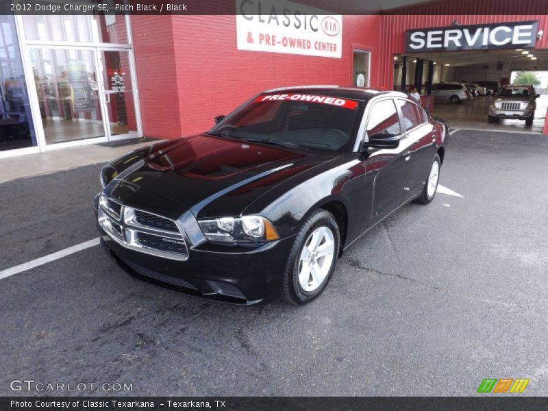 Pitch Black / Black 2012 Dodge Charger SE