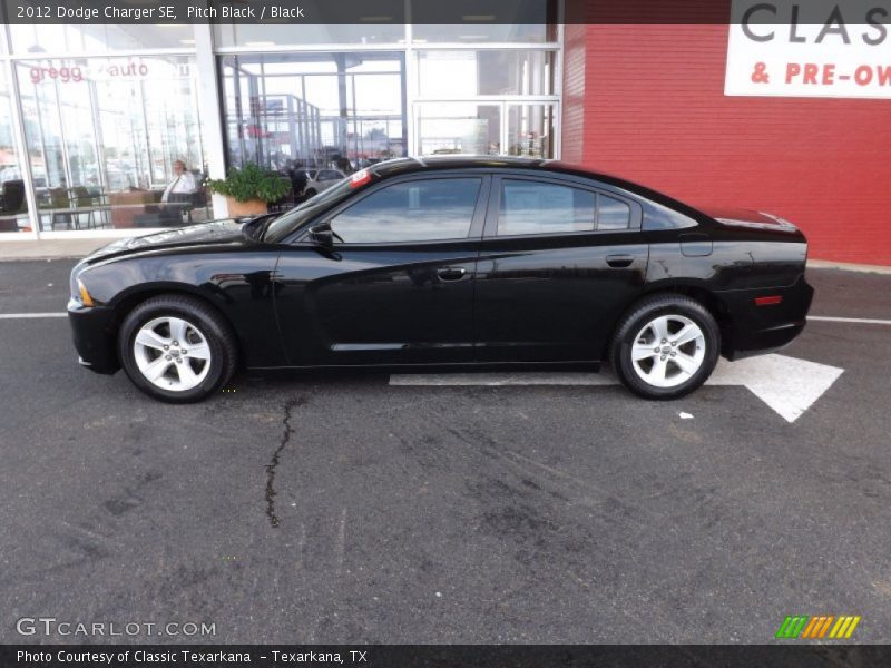 Pitch Black / Black 2012 Dodge Charger SE
