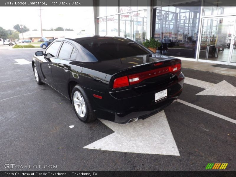 Pitch Black / Black 2012 Dodge Charger SE