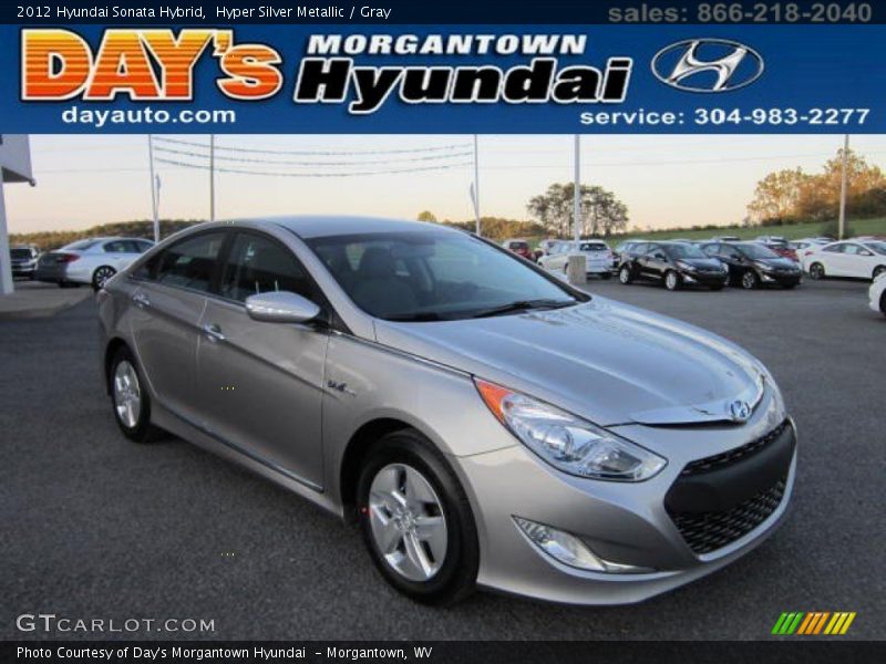 Hyper Silver Metallic / Gray 2012 Hyundai Sonata Hybrid