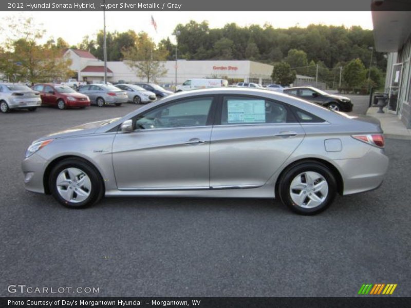 Hyper Silver Metallic / Gray 2012 Hyundai Sonata Hybrid