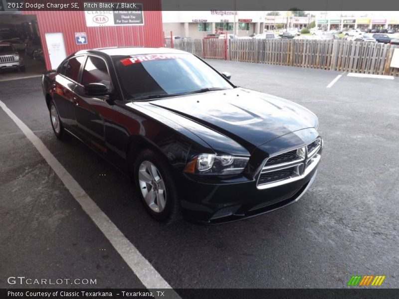 Pitch Black / Black 2012 Dodge Charger SE