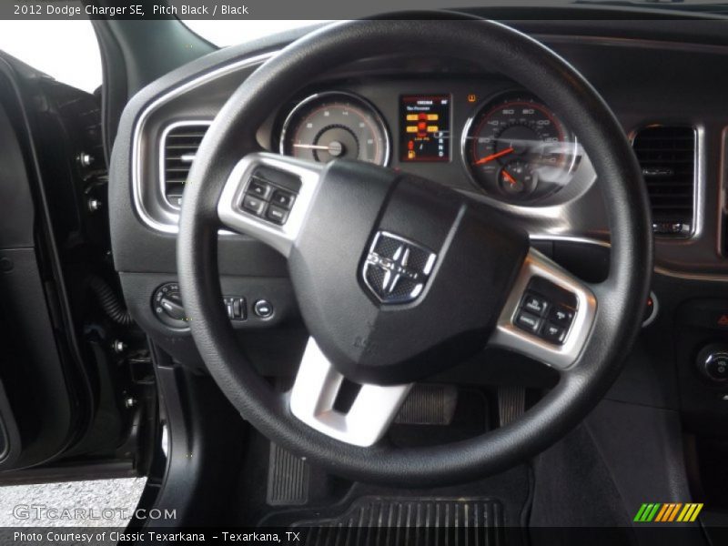 Pitch Black / Black 2012 Dodge Charger SE