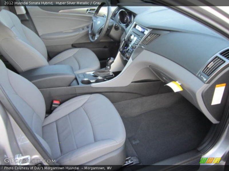 Hyper Silver Metallic / Gray 2012 Hyundai Sonata Hybrid