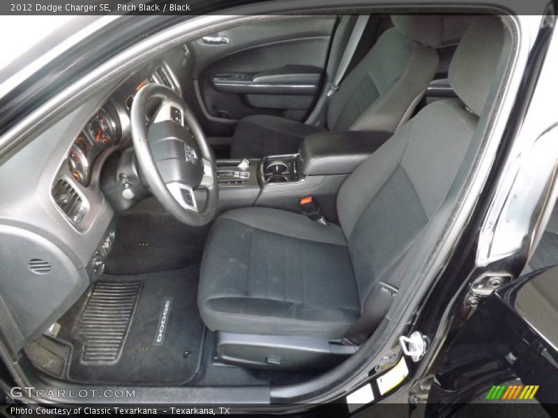 Pitch Black / Black 2012 Dodge Charger SE