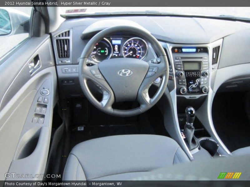 Hyper Silver Metallic / Gray 2012 Hyundai Sonata Hybrid